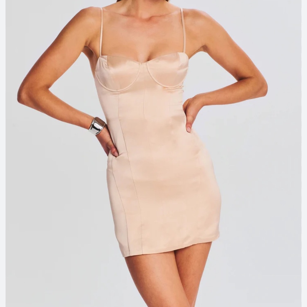 Retrofête Cosmo Elegant Cream Slip Dress size XL